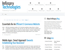 Tablet Screenshot of blogs.infospry.com